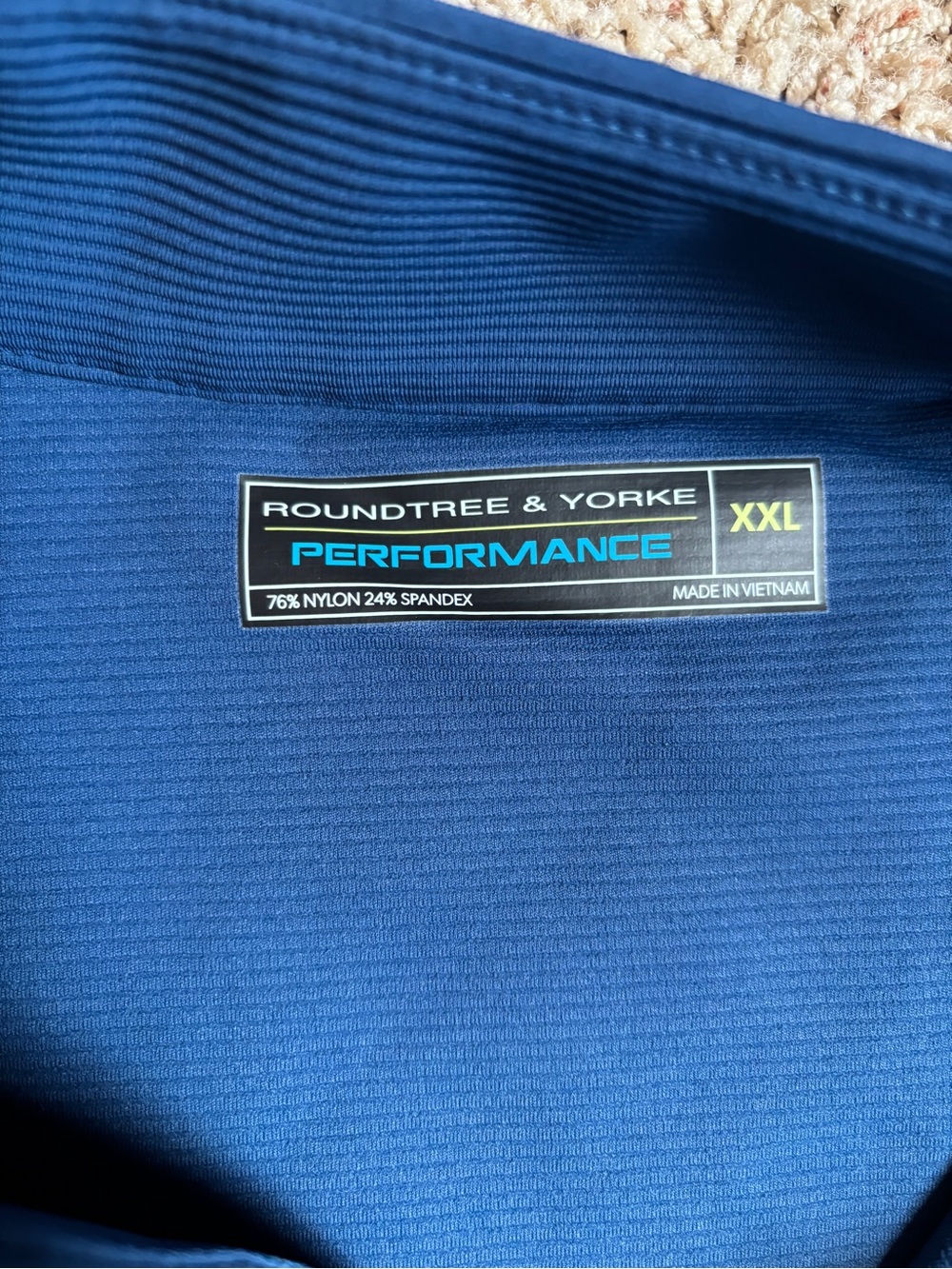 Roundtree & Yorke Performance Polo in Deep Blue